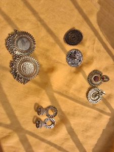 Combo Of 4 Oxidised Earrings 🤍