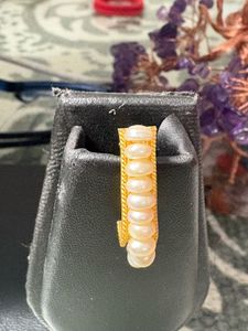 Freshwater Pearl &amp; Gold Tone Earrings