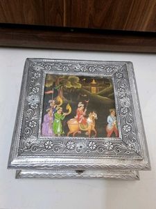 Silver Coated Dryfruits Box