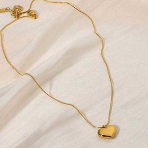 Anti Tarnish Heart Pendant Necklace