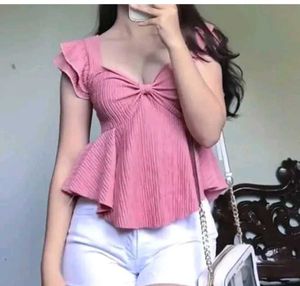 Pink Bow Top