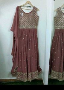 Elegant Embroidered Ethnic Gown