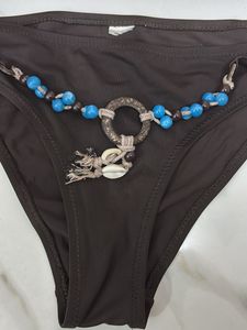 Brown Breaded Bikini Bottom