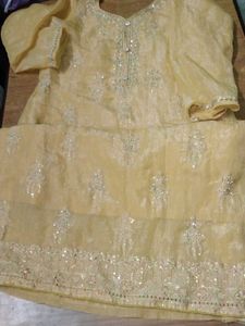 Embroidered salwar suit with dupatta
