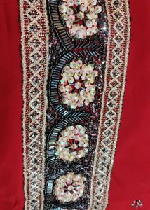 Bridal Maroon Saree.💫