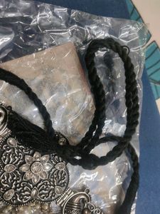Oxidised Pearl necklace