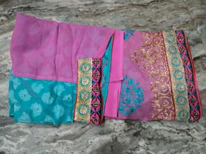 Pink & Turquoise Indian Outfit
