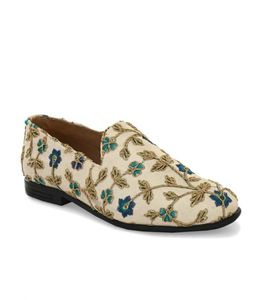 Embroidered Floral Loafers