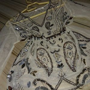 Y2k Beaded Top
