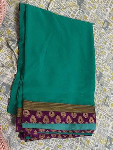 Elegant Green Saree