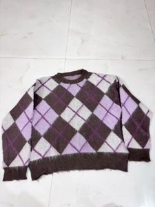 Argyle Patterned Sweater