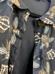 Print Peter Pan Collar Shirt Dress