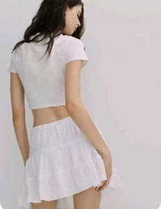 H&amp;M Cotton Flared Skirt