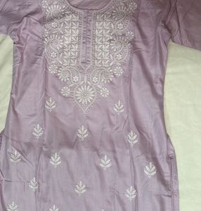 Brand New Chikankari Kurta Pant Set.