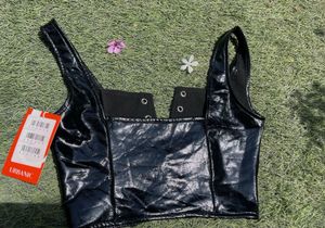Cute, Leather Croptop from URBANIC with tag.