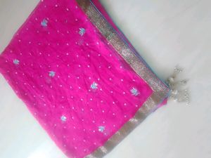 4 Side Heavy Sequins Work Pure Dupatta