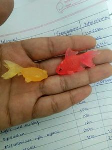 Miniature Toy Fish - Yellow and Red