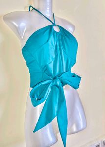 🆕 🎁Buy 2 Get 1 Free 🎁 Piece Teal Halter Top