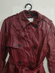 Burgundy Trench Coat