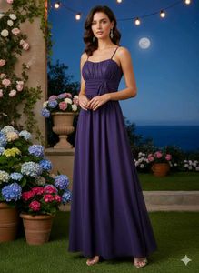 Elegant Purple Maxi Dress