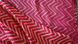 Elegant Pink Chevron Kurta