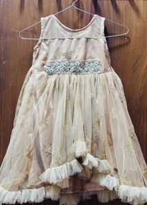 Customised Golden Back Flair Frock