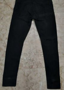 Distressed Black Torn Jeans