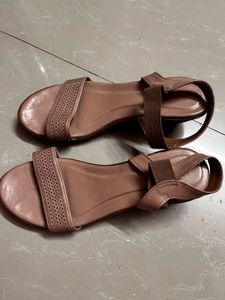 Bata Pink Wedge Heels