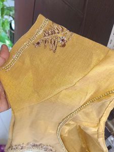 Golden Embroidered Blouse