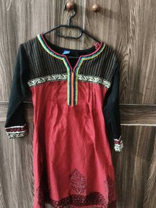 Elegant Red Kurta