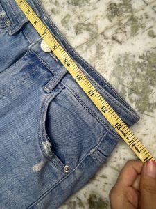 Ripped Hem Jeans