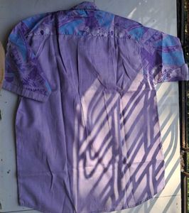 Vintage Adam Ross Lavender Embroidered Shirt