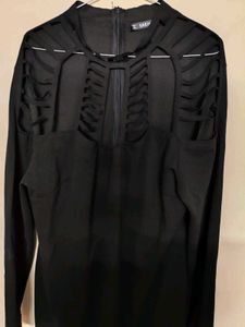 Shein Black Cutout Bodysuit