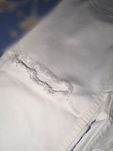 White Distressed Jeans