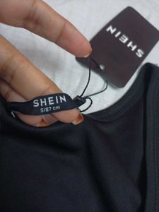 SHEIN BRAND Activewear Black Top