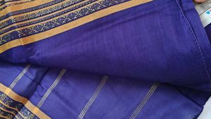 Dark Blue Golden Saree