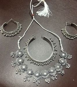 Silver-Tone Statement Necklace