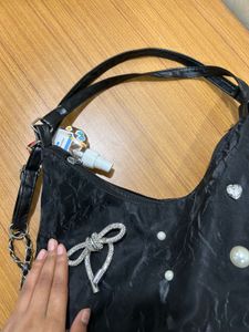 rhinestone black bag