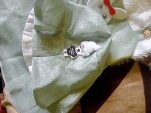 White &amp; Olive Colour Baby Girl Wool Hat Dress