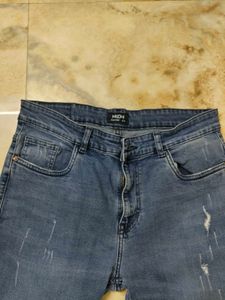 Distressed Denim Jeans