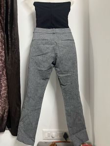 Gray Cropped Trousers