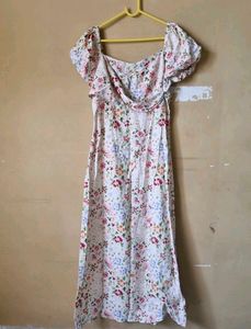 Floral Puff Sleeve Dress