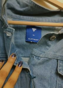 New blue saint brand denim jacket