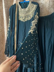 Elegant Teal Kurta Set