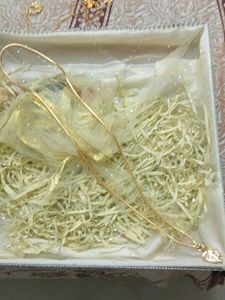 Gold Chain  with Heart Pendant