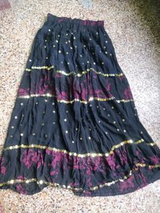 Tiered Floral Maxi Skirt
