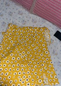 Yellow Floral Frock