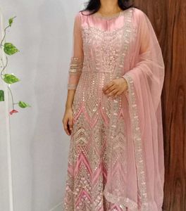 Royal looking Pink Ethnic Gown