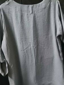 Gray Embellished Blouse