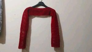 Crochet Red Shrug
